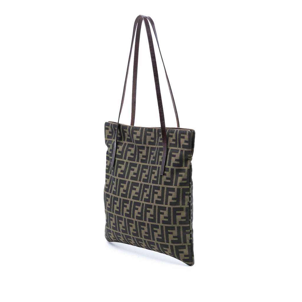 Fendi Zucca Canvas Tote Brown Canvas Good condition - Back View
