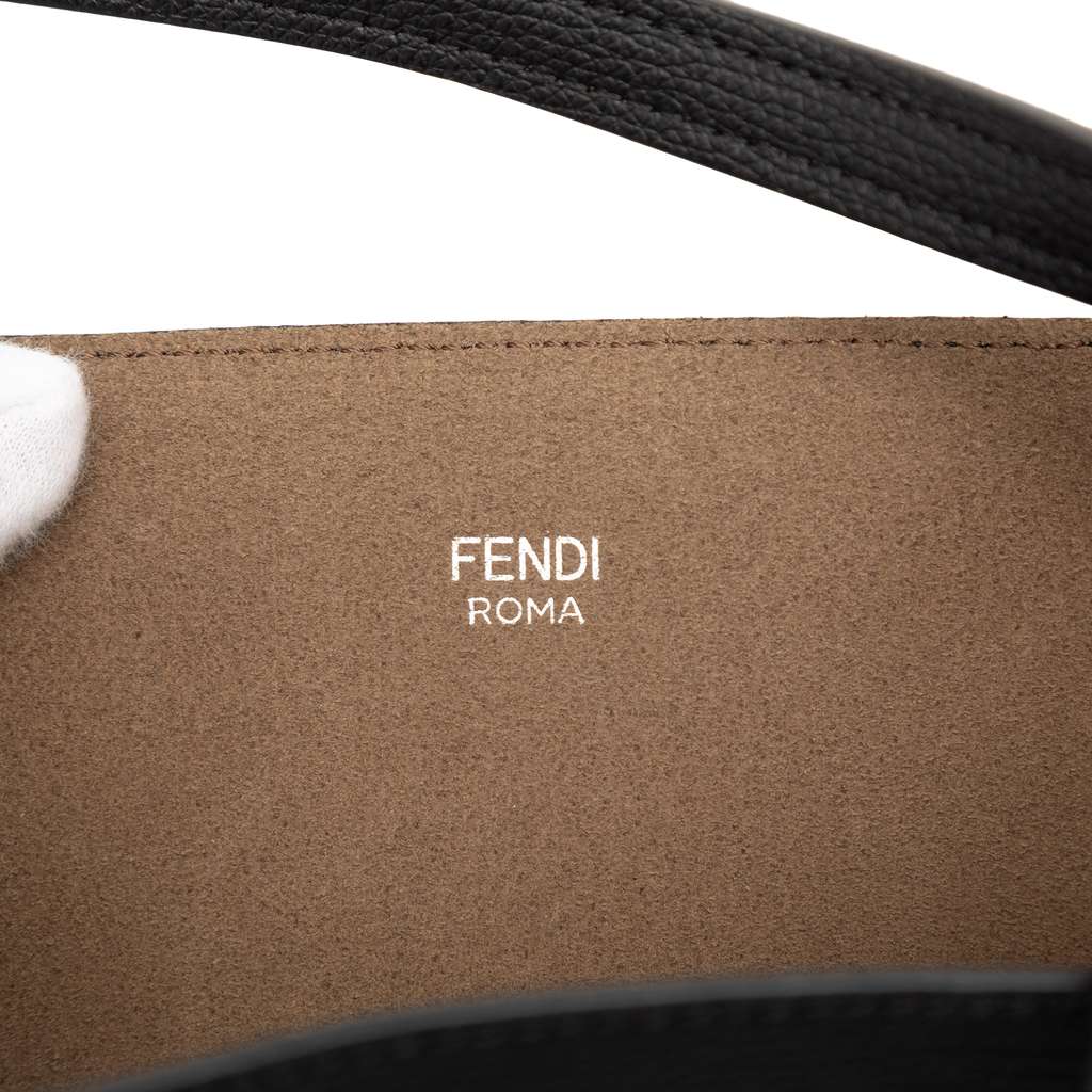 Fendi F is Fendi Leather Shopper Tote Black Leather Good condition - Box View