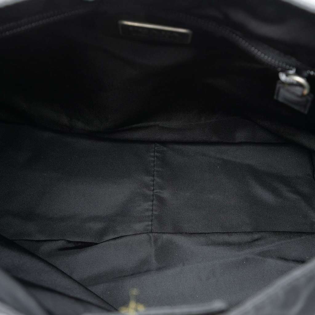 Prada Tessuto Acrylic Handle Bag Black Good condition - Model View