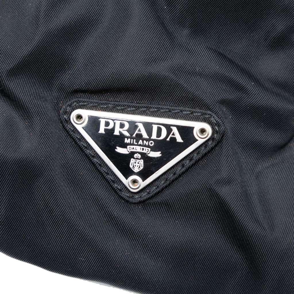 Prada Tessuto Acrylic Handle Bag Black Good condition - Box View