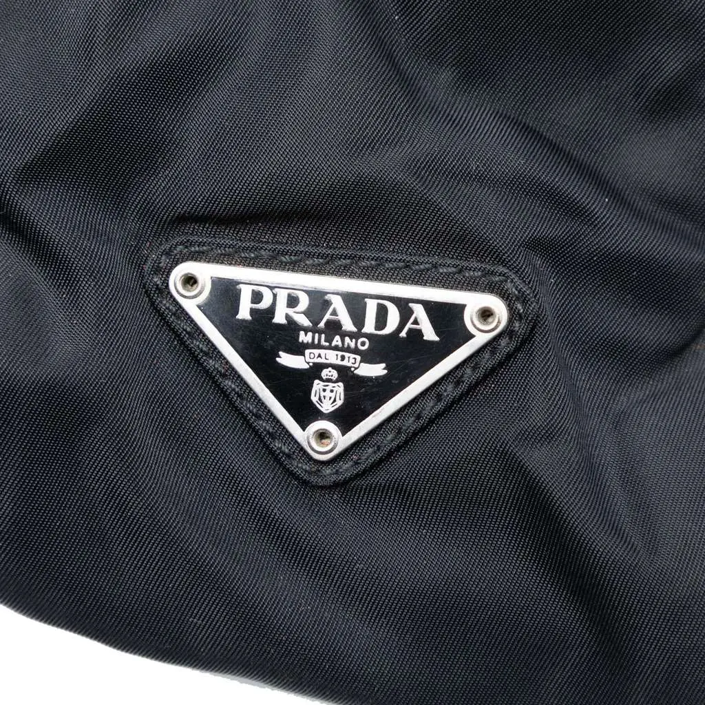 Prada Tessuto Acrylic Handle Bag Black Very good - Box View