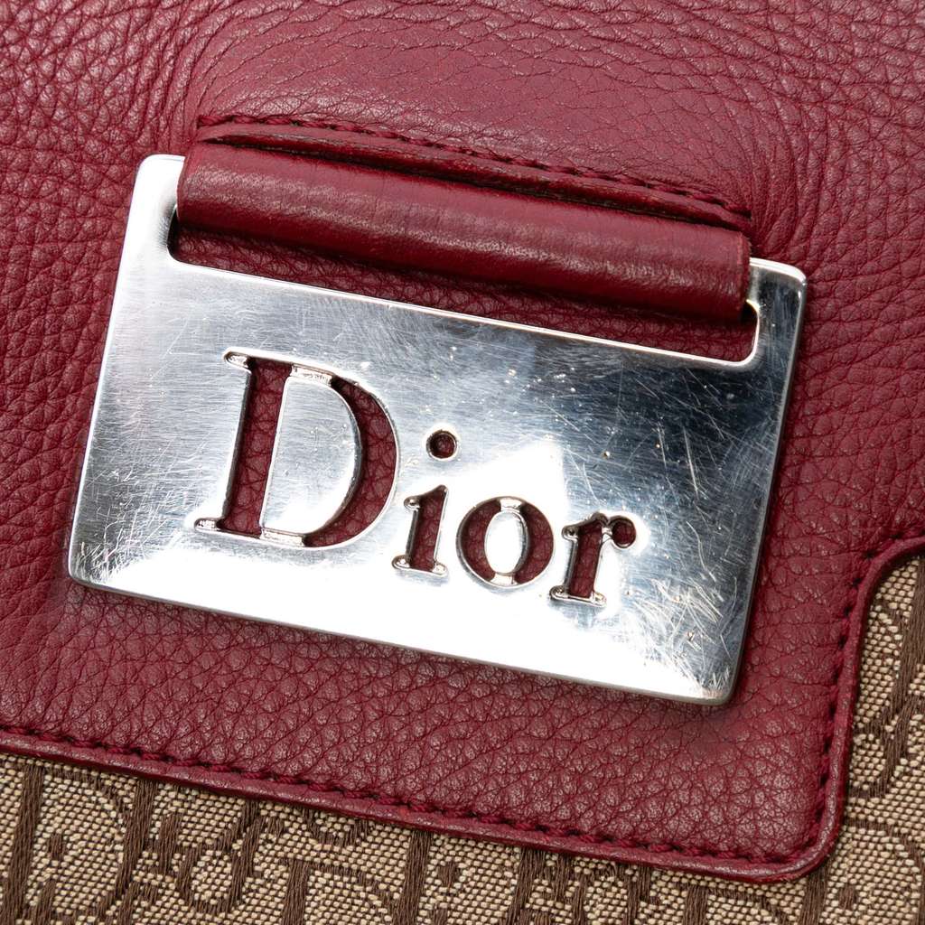 Dior Diorissimo Trotter Canvas Street Chic Crossbody Brown Canvas Good condition - Box View