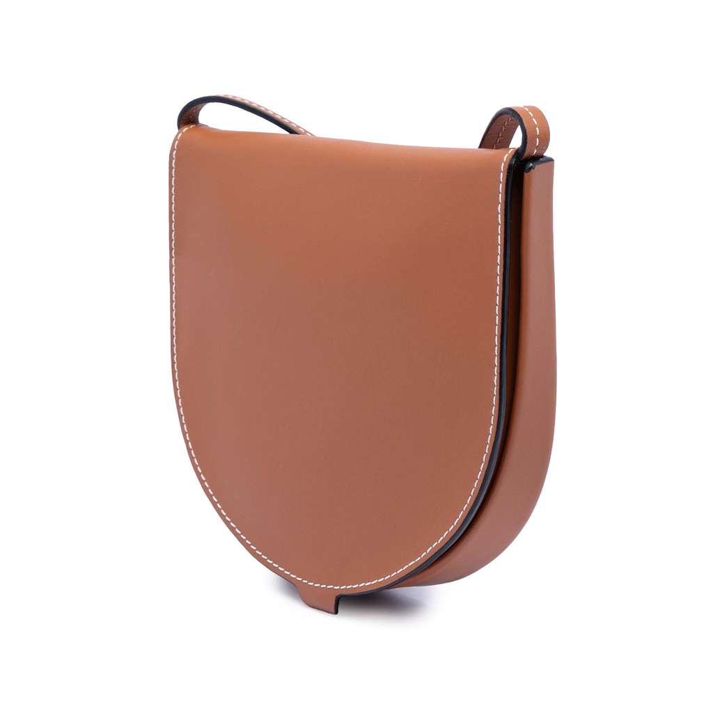 Loewe Small Soft Calfskin Heel Pouch Brown Leather Good condition - Back View