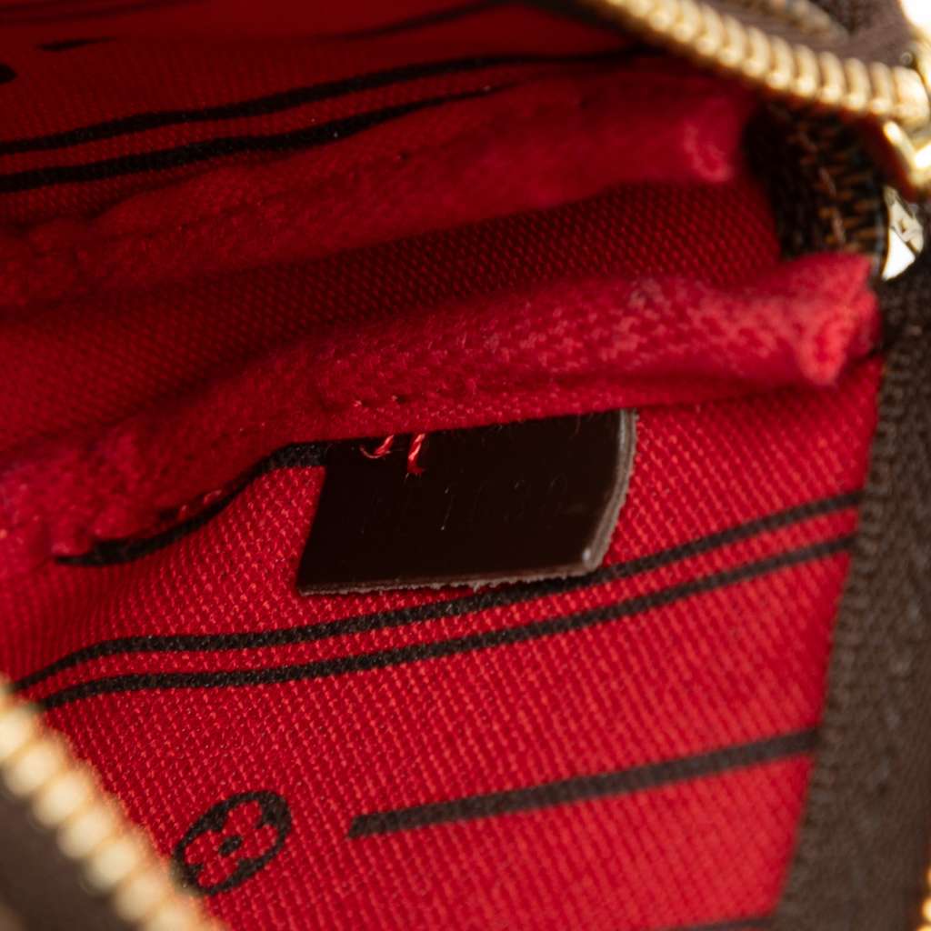 Louis Vuitton Damier Ebene Trunks and Bags Mini Pochette Accessoires Brown Good condition - Box View