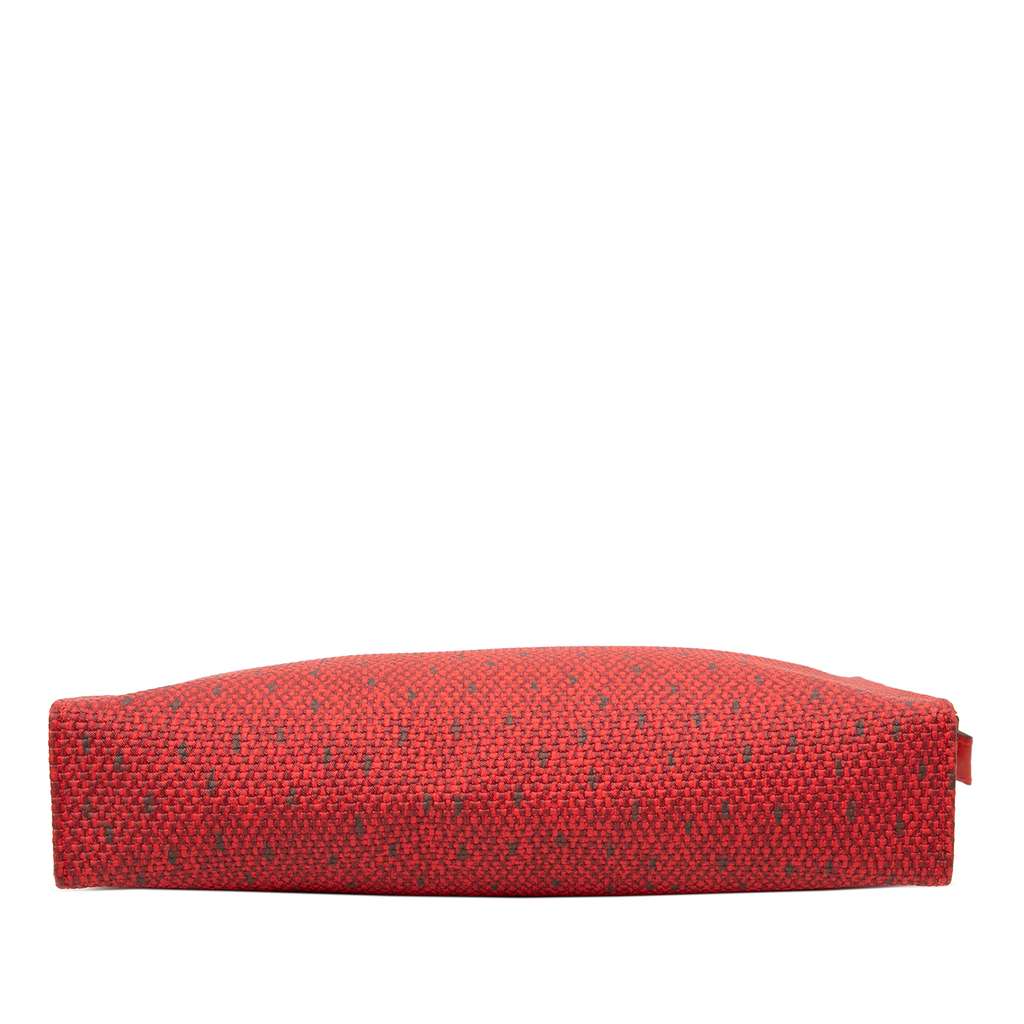 Saint Laurent Canvas Clutch Red Canvas Good condition - Inside View