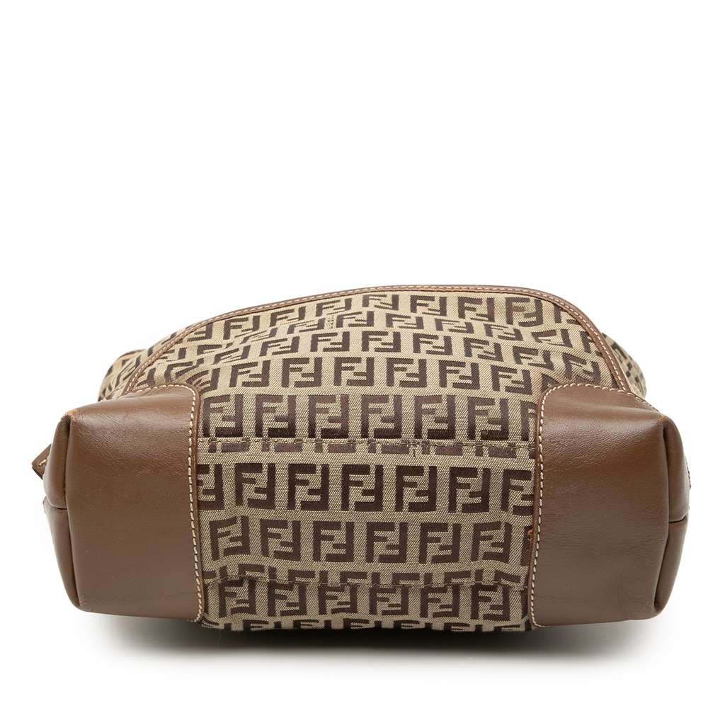 Fendi Zucchino Canvas Chef Front Pocket Shopping Tote Brown Canvas Good condition - Inside View