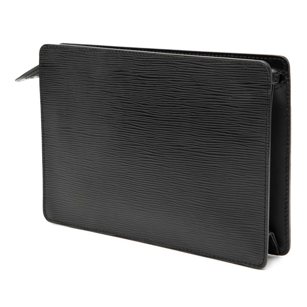Louis Vuitton Epi Pochette Homme Black Leather Good condition - Back View