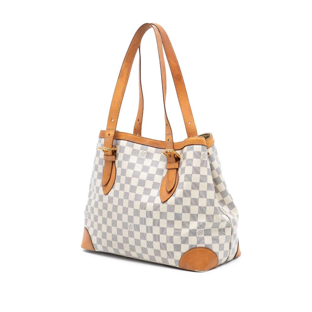 Louis Vuitton Damier Azur Hampstead MM White Good condition - Back View