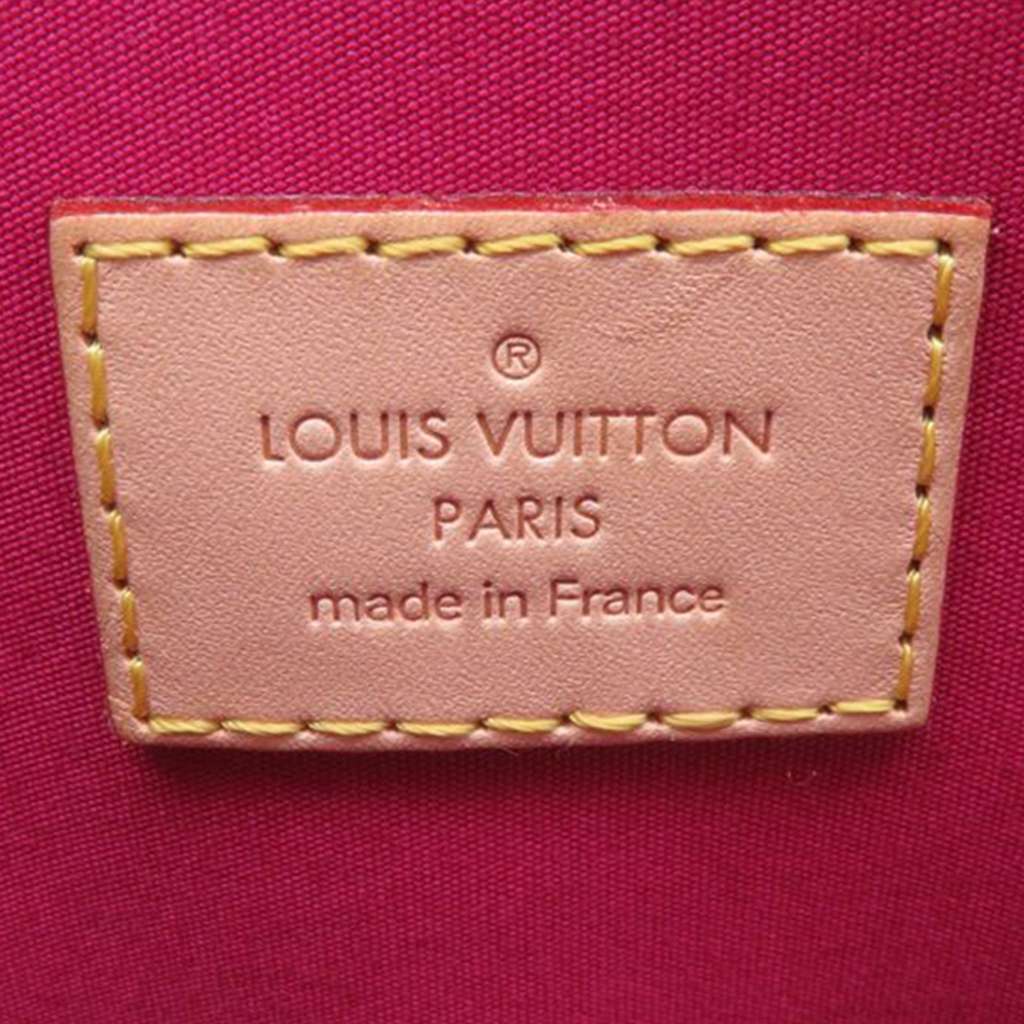 Louis Vuitton Monogram Vernis Alma PM Red Leather Good condition - Box View