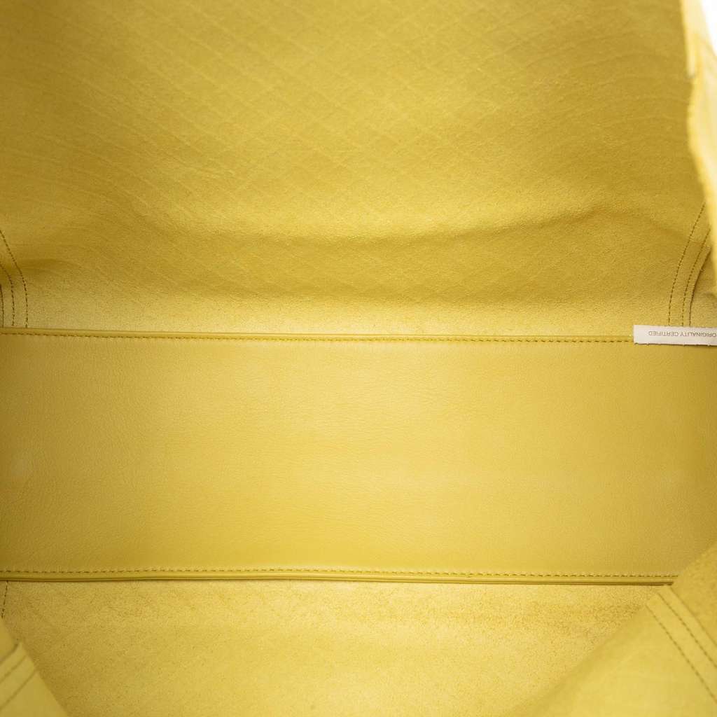 Bottega Veneta Leather Intrecciomirage Tote Yellow Leather Good condition - Model View