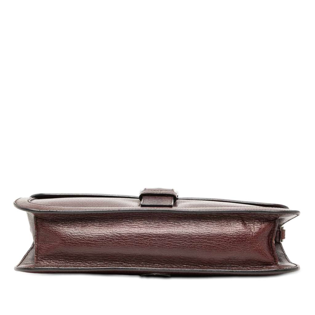 Prada Vitello Daino Shoulder Bag Red Leather Good condition - Inside View