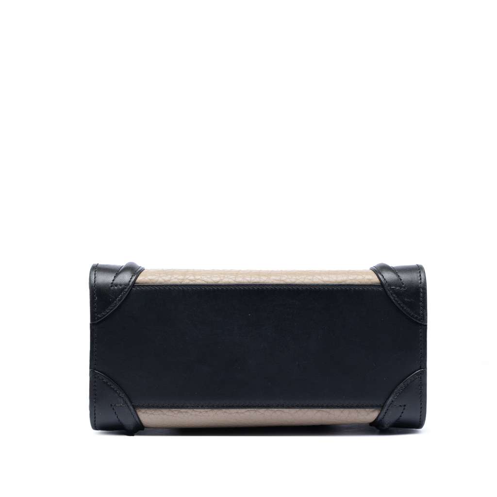 Celine Nano Tricolor Leather Luggage Tote Brown Leather Good condition - Inside View