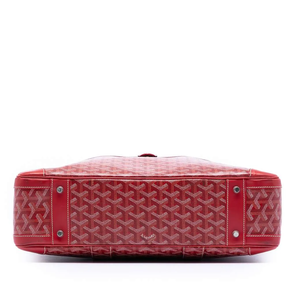 Goyard Goyardine Ambassade MM Red Canvas Very good - Inside View