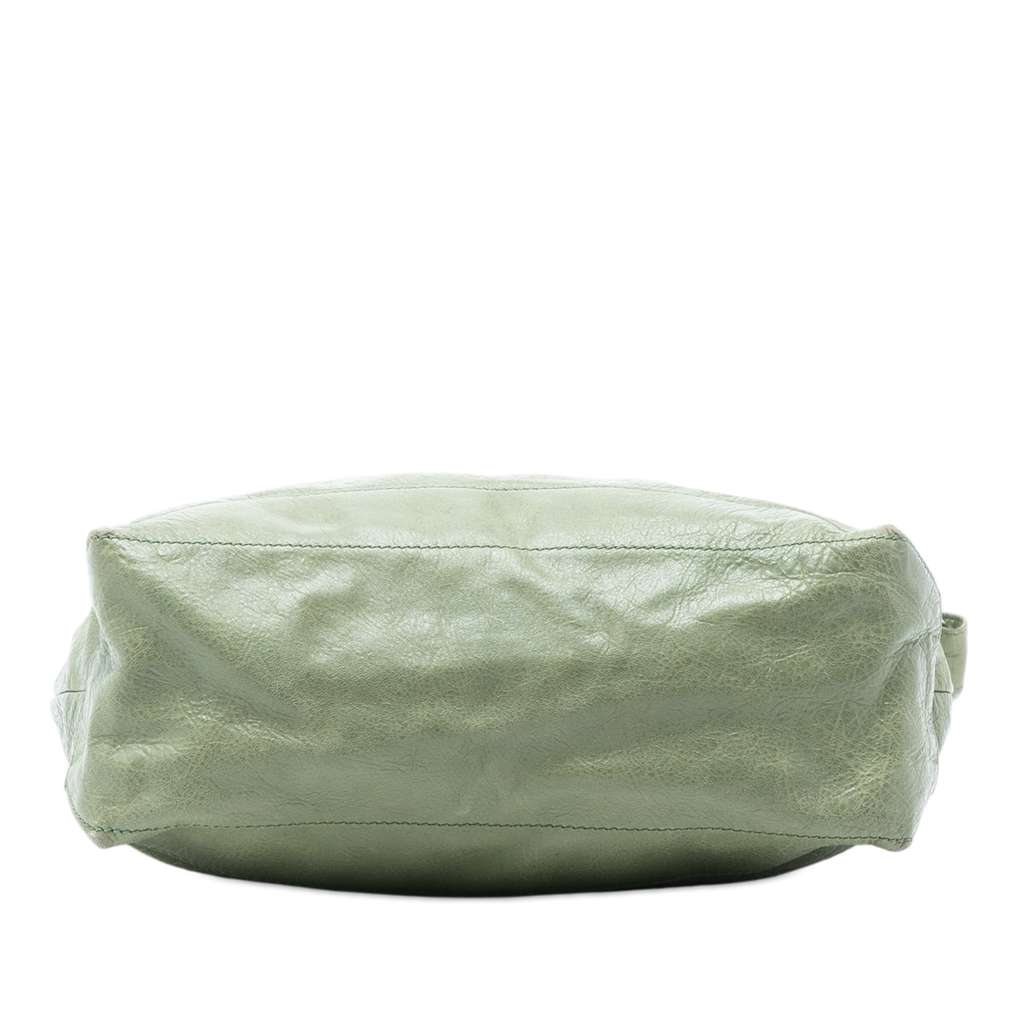 Balenciaga Lambskin Motocross Classic Day Crossbody Green Leather Good condition - Inside View