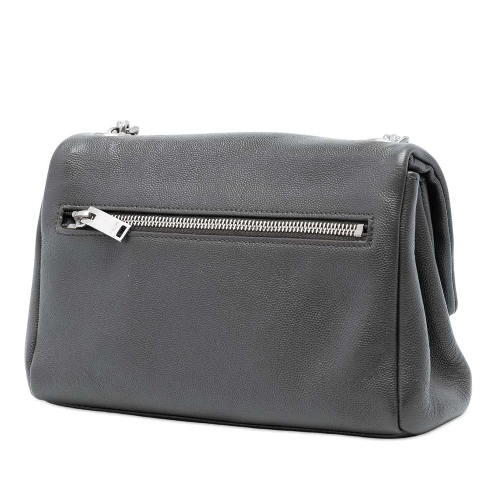 Saint Laurent Medium Grain De Poudre West Hollywood Crossbody Black Leather Good condition - Back View