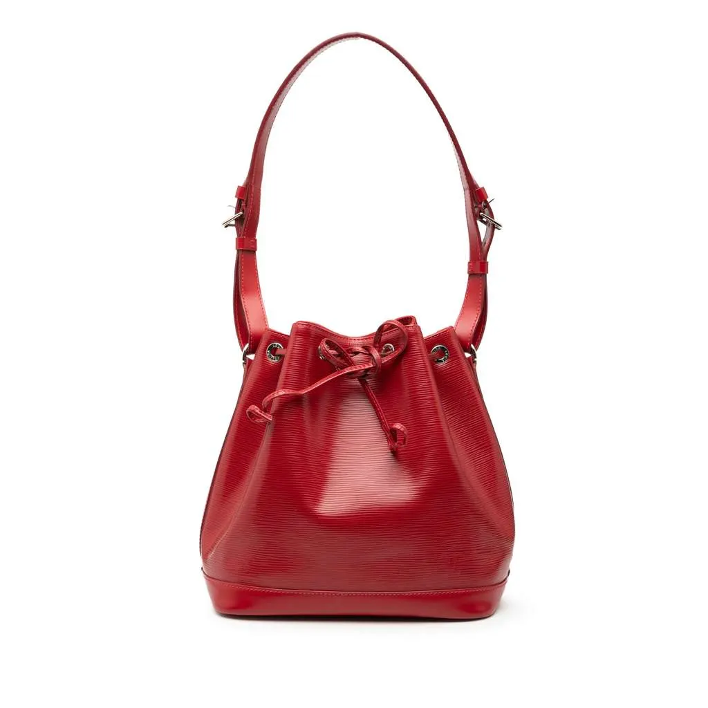 Louis Vuitton Epi Petit Noe Red Leather Very good - Front View
