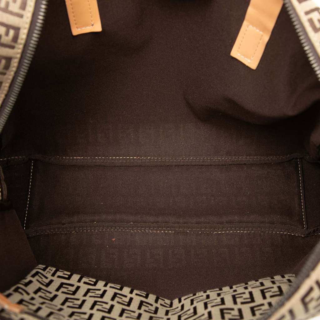 Fendi Zucchino Canvas Tote Brown Canvas Good condition - Model View