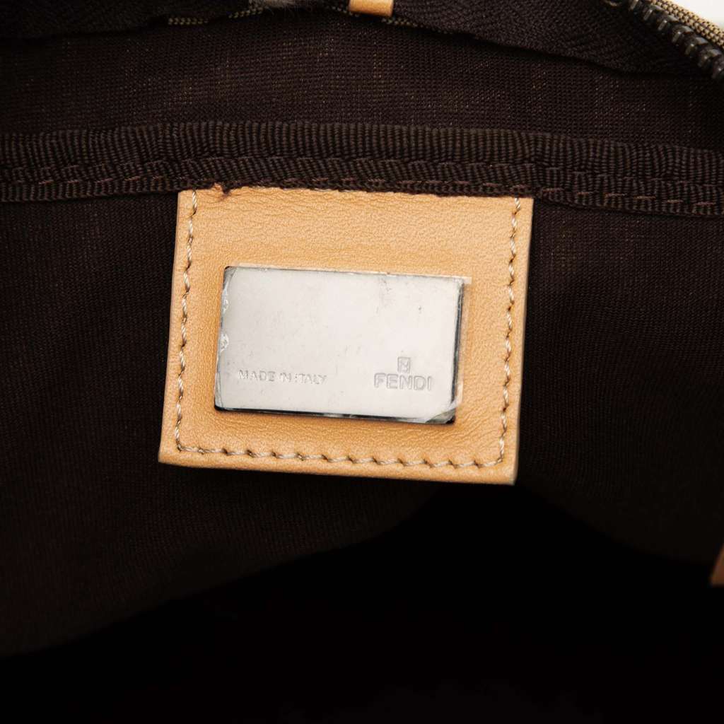 Fendi Zucchino Canvas Tote Brown Canvas Good condition - Box View