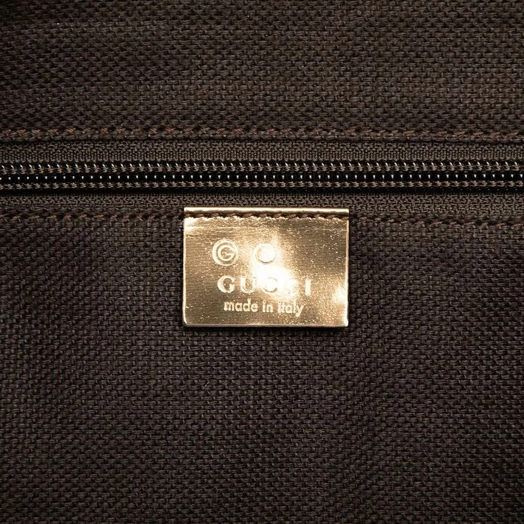 Gucci GG Canvas Web Tote Gold Canvas Very good - Box View