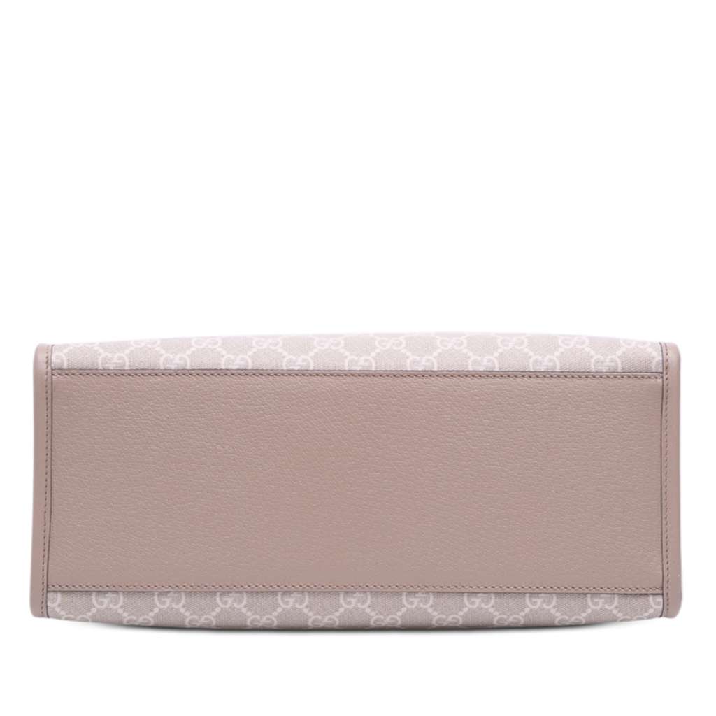 Gucci Small GG Supreme Interlocking G Tote Brown Canvas Good condition - Inside View