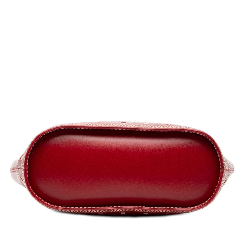 Saint Laurent Leather Y Shoulder Bag Red Leather Good condition - Inside View
