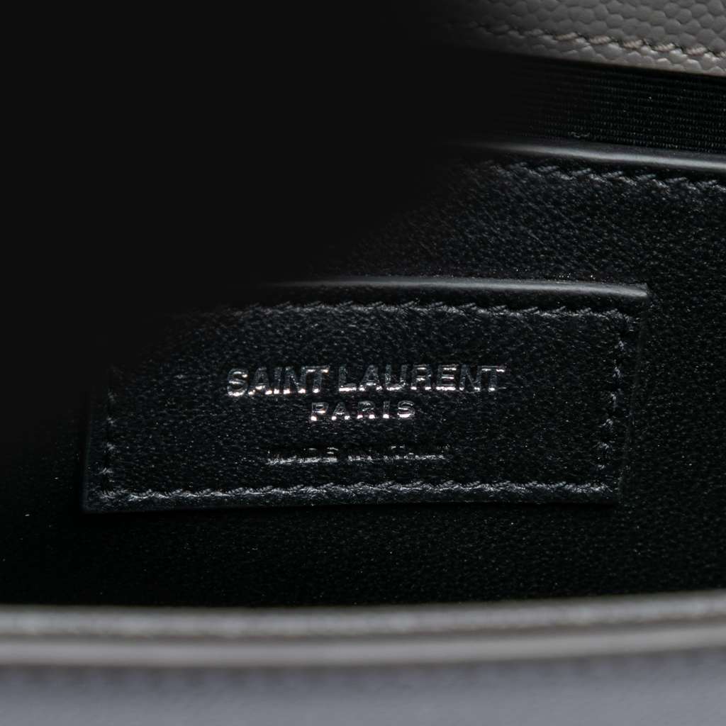 Saint Laurent Small Grain de Poudre Monogram Kate Tassel Crossbody Black Leather Good condition - Box View
