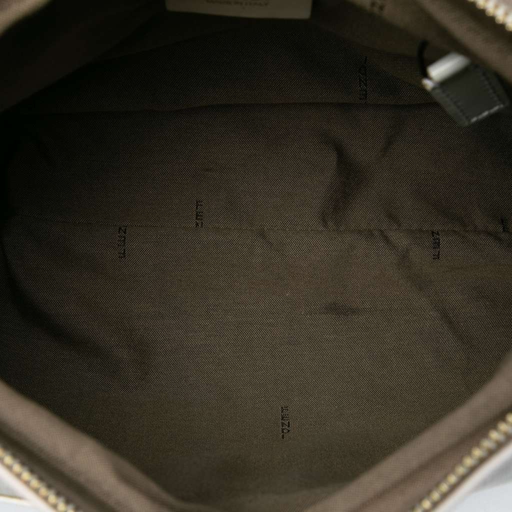 Fendi Zucca Coated Canvas Chef Shoulder Bag White Canvas Good condition - Model View