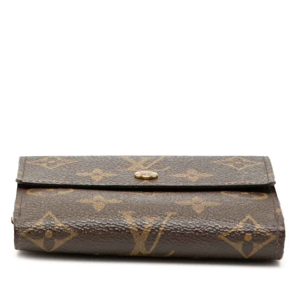 Louis Vuitton Monogram Portefuille Elise Trifold Wallet Brown Very good - Inside View