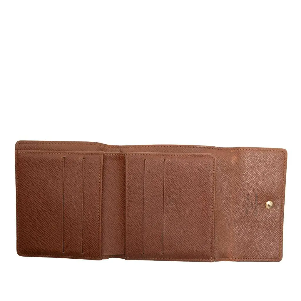 Louis Vuitton Monogram Portefuille Elise Trifold Wallet Brown Very good - Model View
