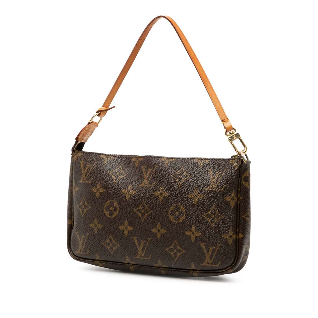 Louis Vuitton Monogram Pochette Accessoires Brown Good condition - Back View