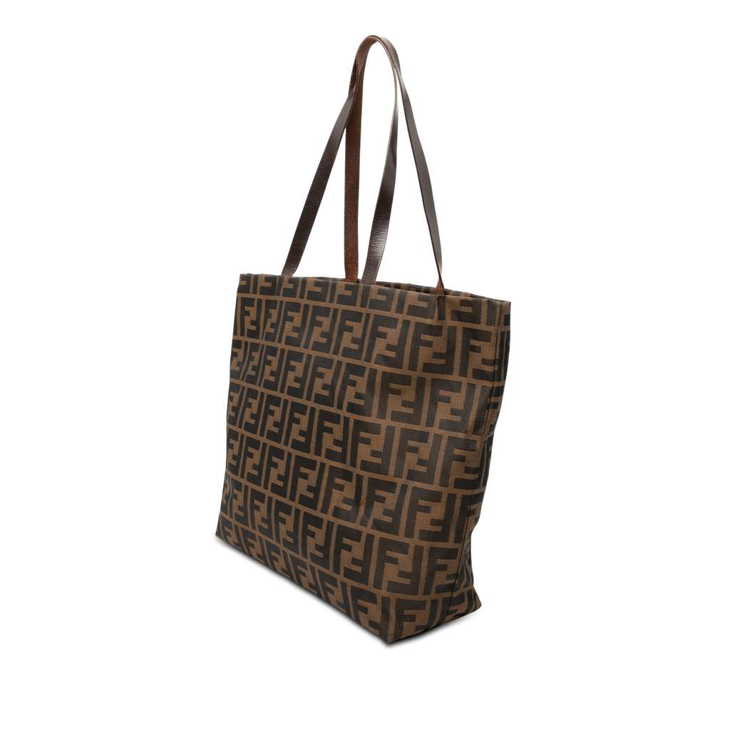 Fendi Zucca Canvas Tote Brown Canvas Good condition - Back View