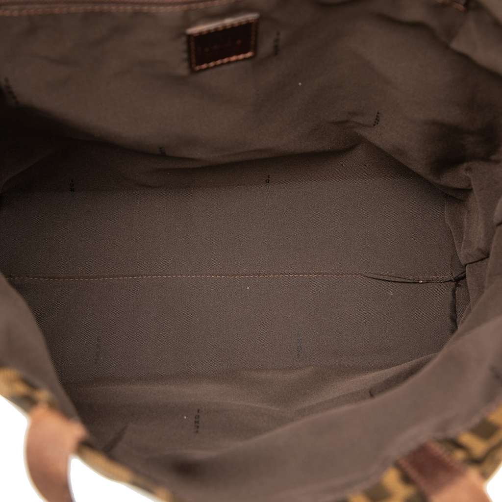 Fendi Zucca Canvas Tote Brown Canvas Good condition - Model View