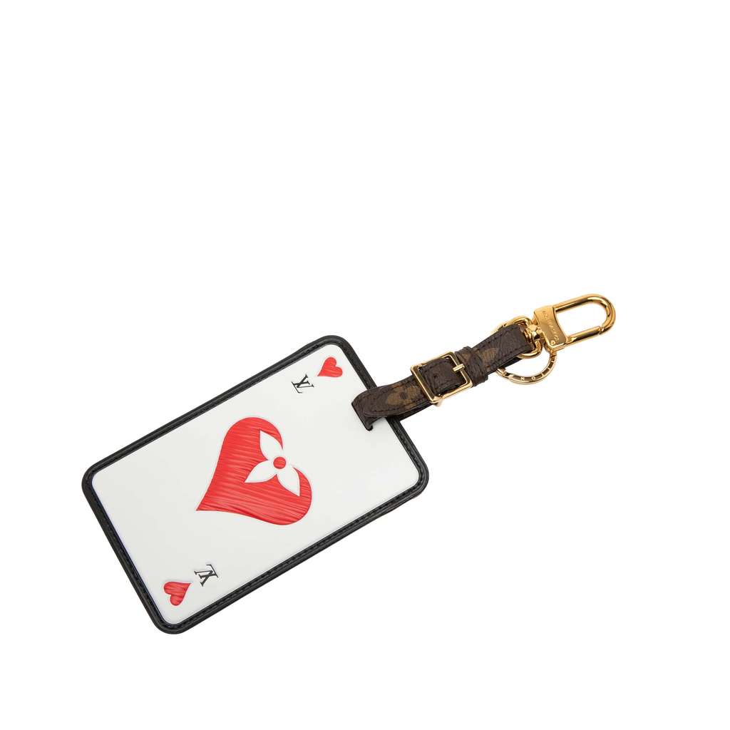 Louis Vuitton Monogram Game On Luggage Bag Tag Brown Good condition - Back View