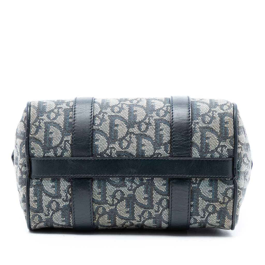Dior Mini Diorissimo Trotter Canvas Boston Bag Blue Canvas Good condition - Inside View