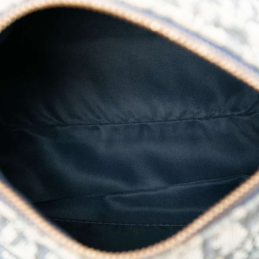 Dior Mini Diorissimo Trotter Canvas Boston Bag Blue Canvas Good condition - Model View