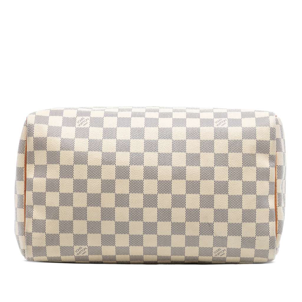 Louis Vuitton Damier Azur Speedy 30 White Good condition - Inside View