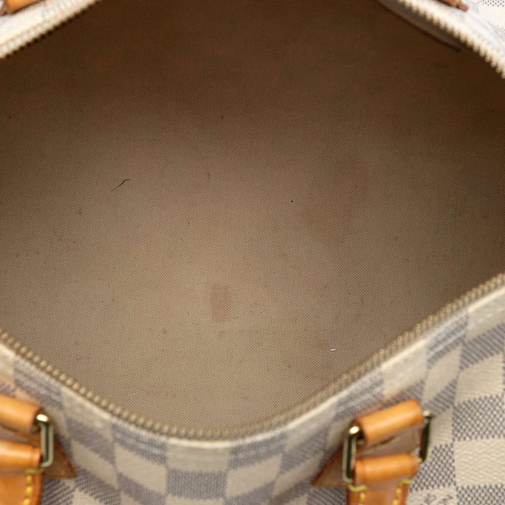 Louis Vuitton Damier Azur Speedy 30 White Good condition - Model View