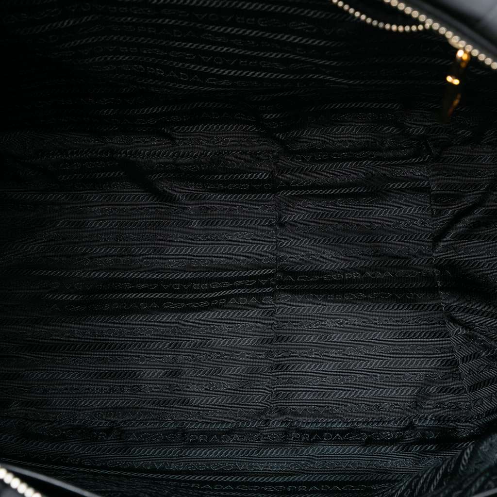 Prada Tessuto Gaufre Satchel Black Good condition - Model View