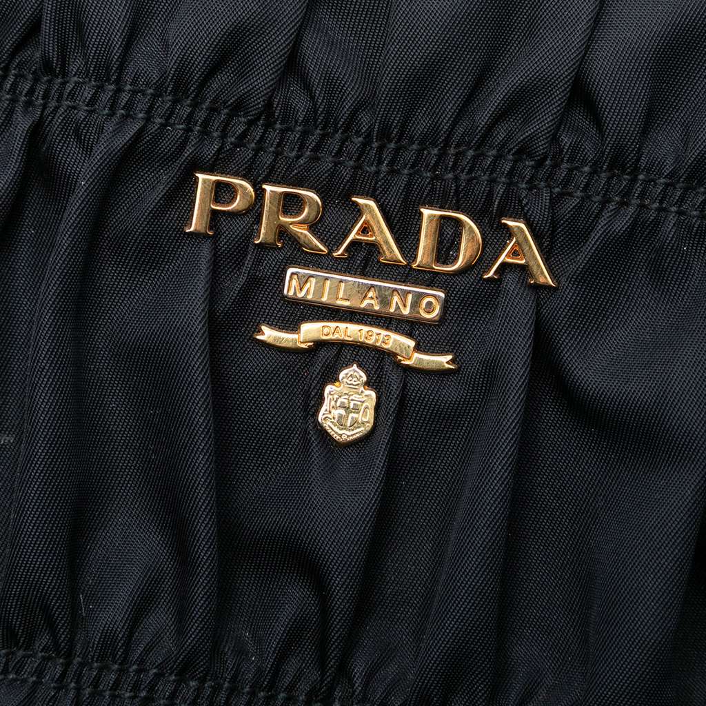 Prada Tessuto Gaufre Satchel Black Good condition - Box View