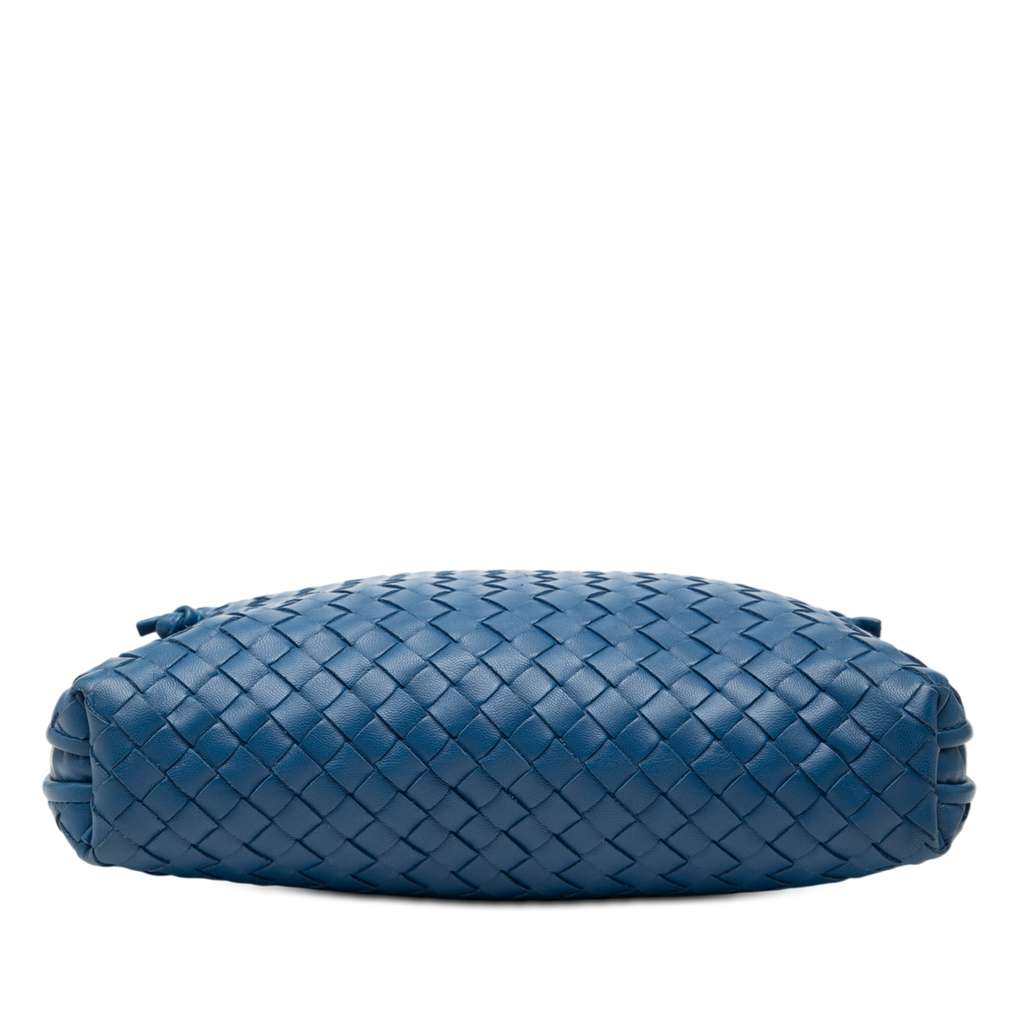 Bottega Veneta Nappa Intrecciato Nodini Crossbody Blue Leather Good condition - Inside View