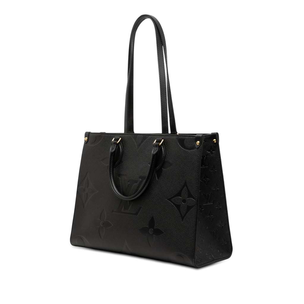 Louis Vuitton Monogram Empreinte Onthego MM Black Leather Good condition - Back View