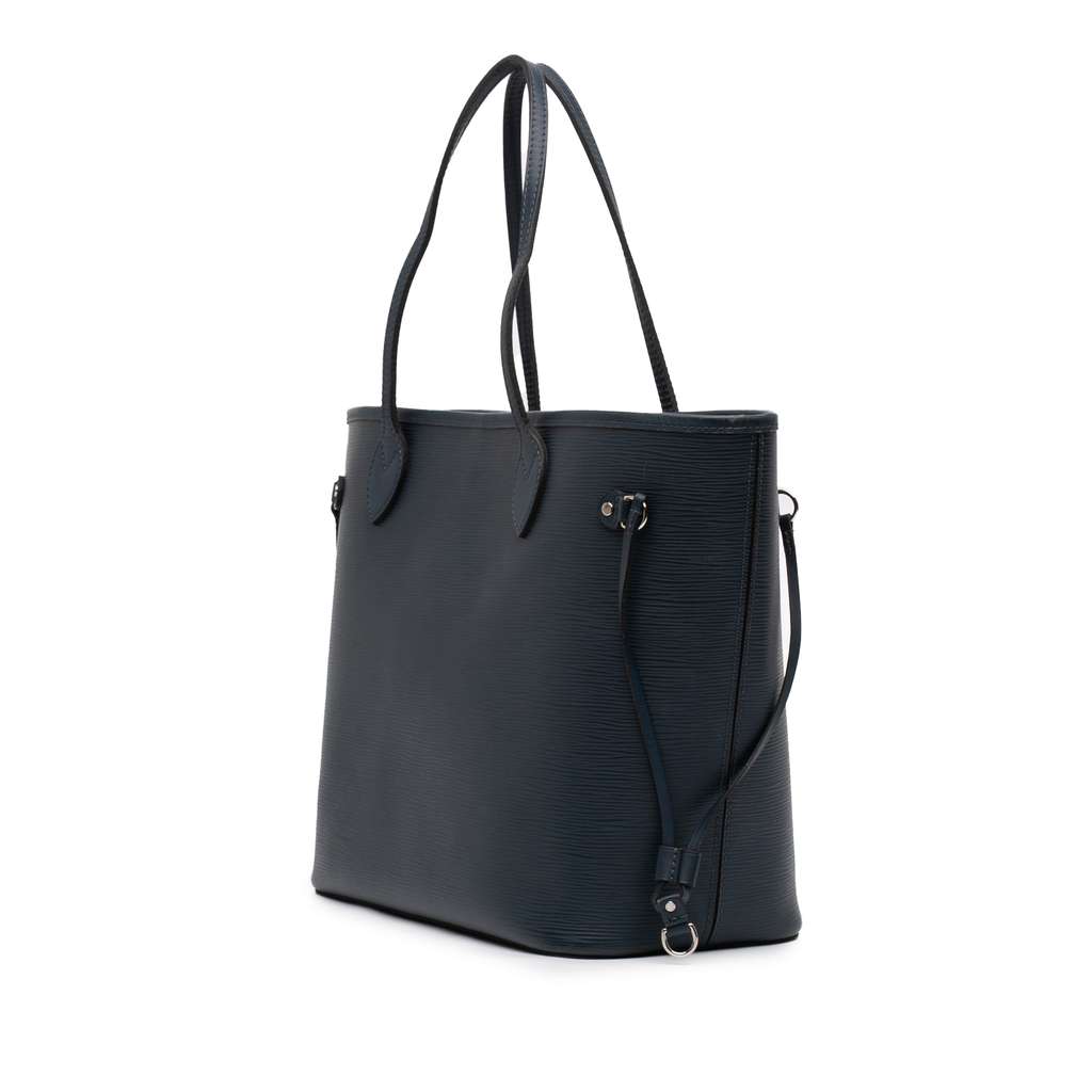 Louis Vuitton Epi Neverfull MM Blue Leather Good condition - Back View