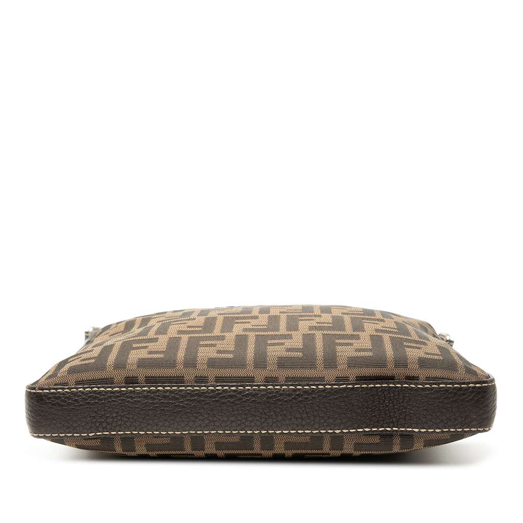 Fendi Zucca Canvas Selleria Crossbody Brown Canvas Good condition - Inside View