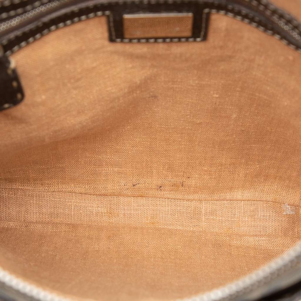 Fendi Zucca Canvas Selleria Crossbody Brown Canvas Good condition - Model View