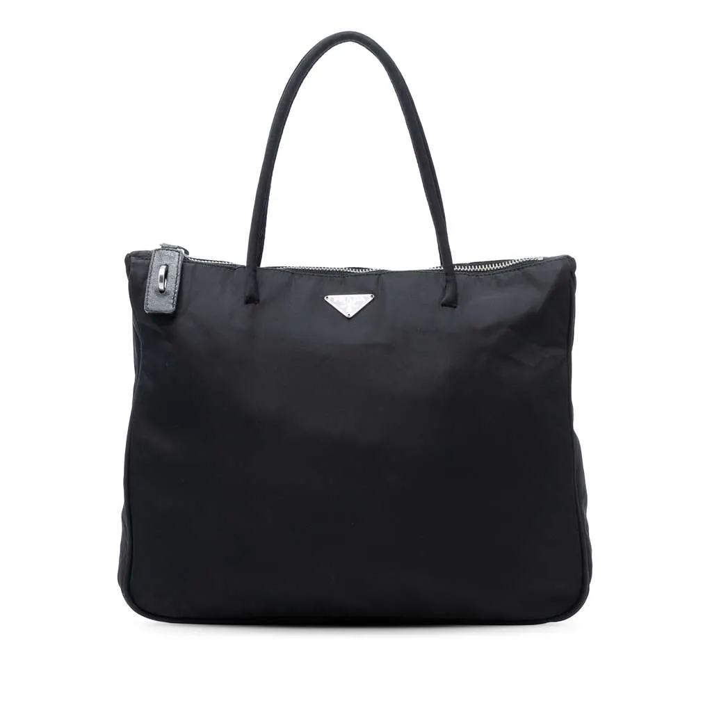 Prada Tessuto Tote Black Very good - Front View