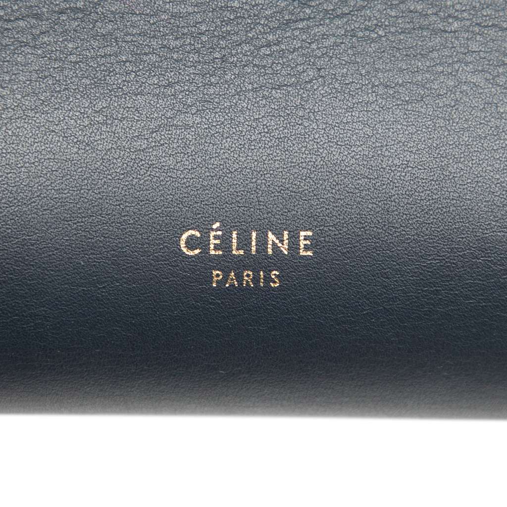 Celine Mini Palmelato Calfskin Belt Bag Black Leather Good condition - Box View