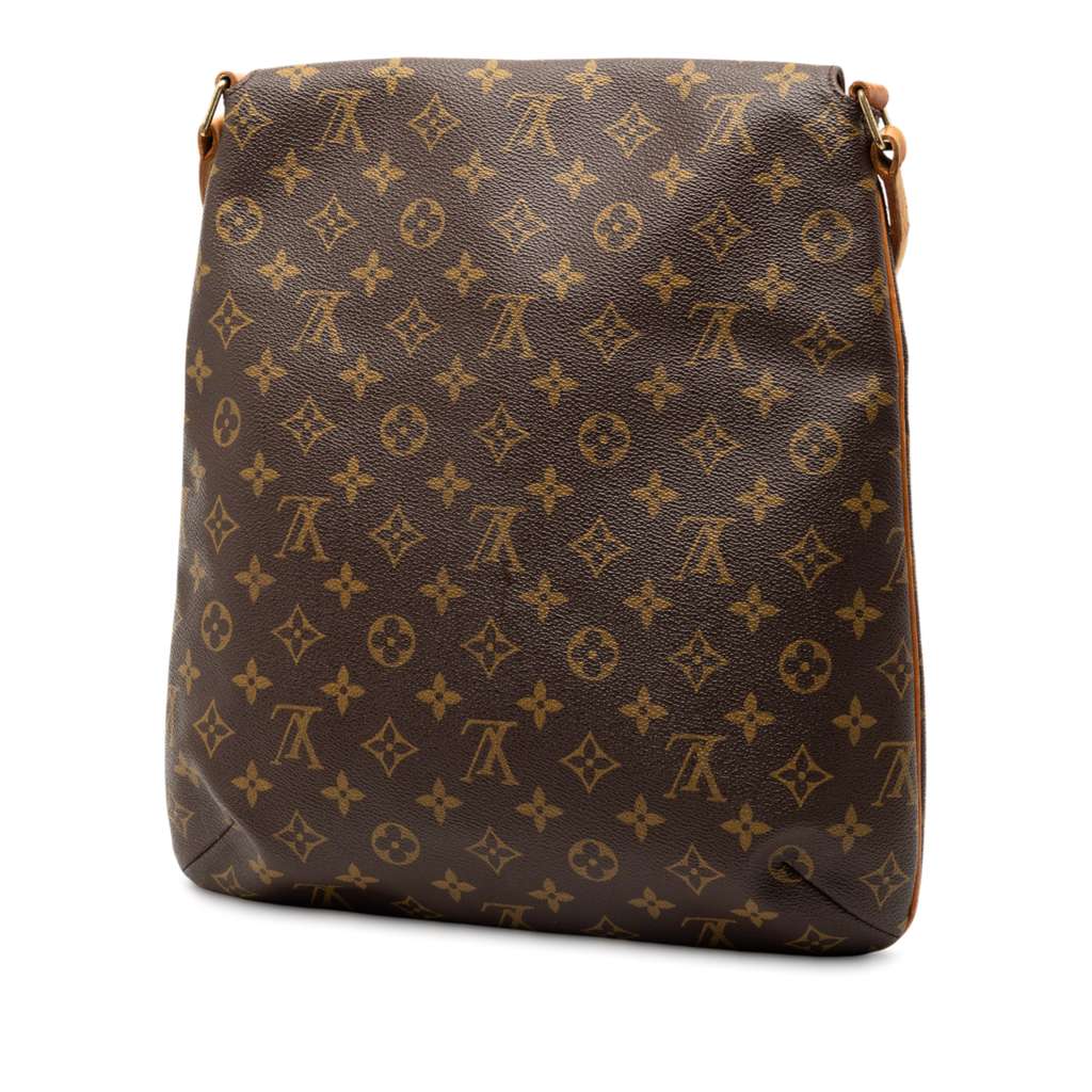 Louis Vuitton Monogram Musette Salsa GM Brown Fair condition - Back View