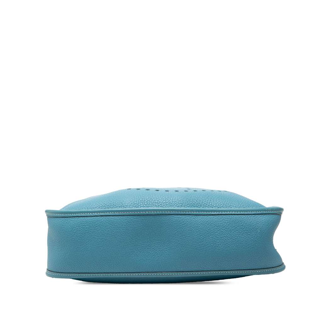 Hermès Clemence Evelyne GM Blue Leather Good condition - Inside View
