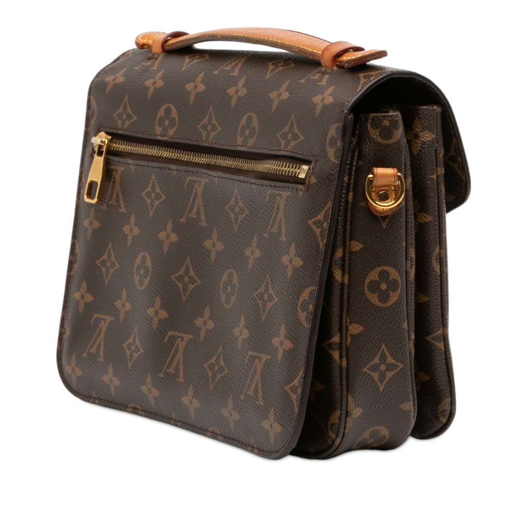 Louis Vuitton Monogram Pochette Metis Brown Good condition - Back View