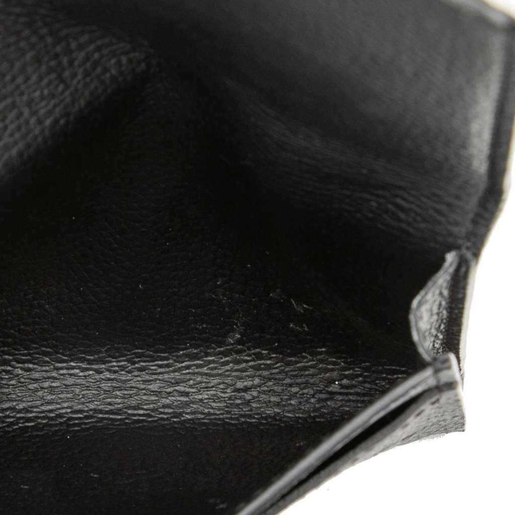 Louis Vuitton Monogram Empreinte Business Card Holder Black Leather Good condition - Box View